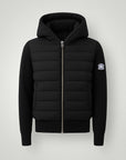 BLACK HOODED CARDIGAN - Aumille