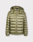 GREEN PUFFER JACKET - Aumille