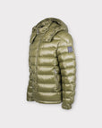 GREEN PUFFER JACKET - Aumille