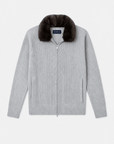 GREY FUR ZIP - UP - Aumille