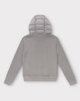 GREY HOODED CARDIGAN - Aumille
