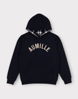 NAVY HOODIE - Aumille