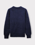 NAVY MOHAIR KNITWEAR - Aumille