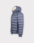 NAVY PUFFER JACKET - Aumille