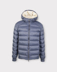NAVY PUFFER JACKET - Aumille