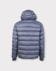NAVY PUFFER JACKET - Aumille