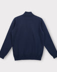 NAVY QUARTER ZIP - Aumille