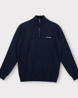 NAVY QUARTER ZIP - Aumille