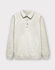 BEIGE LONGSLEEVE POLO - Aumille