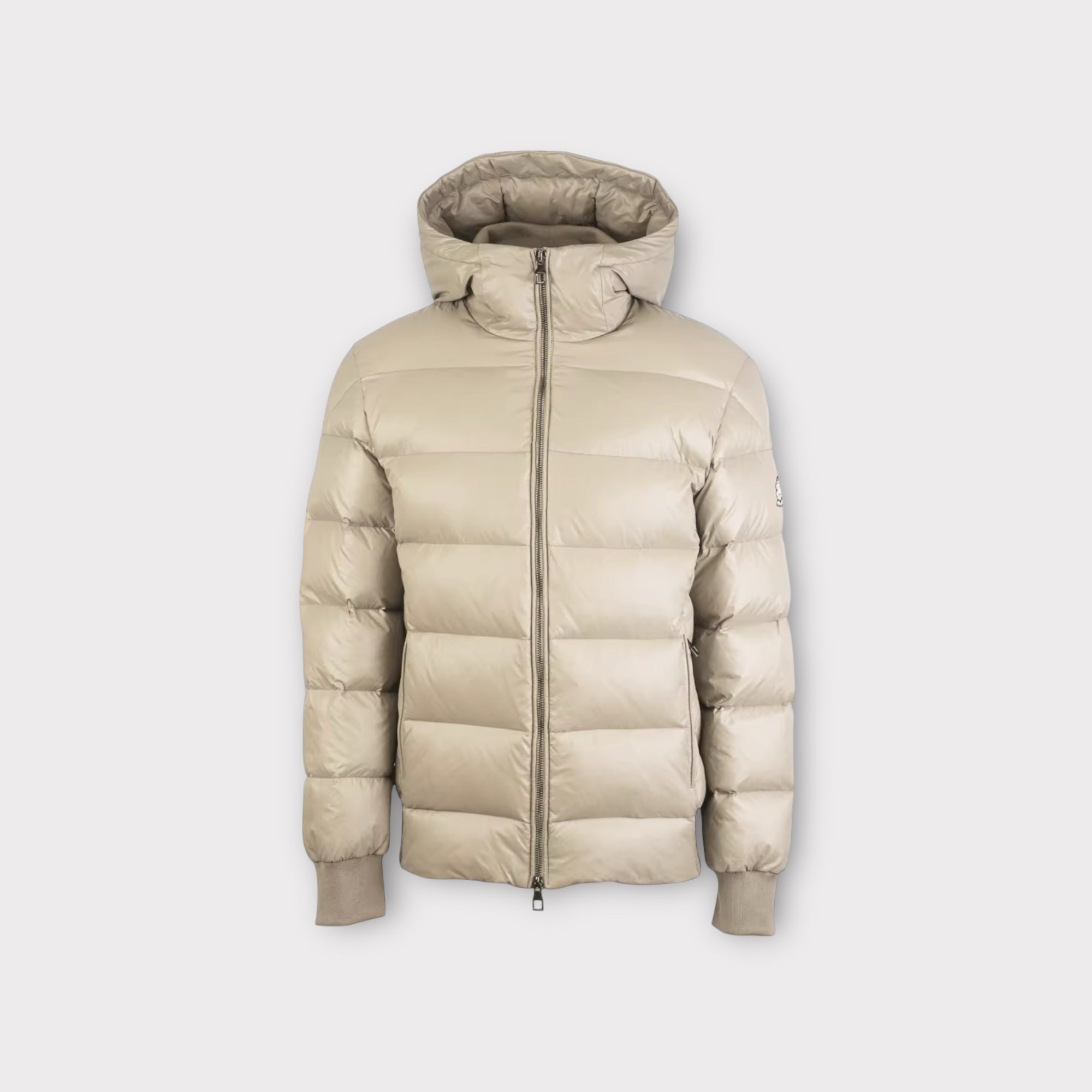 BEIGE PUFFER JACKET - Aumille
