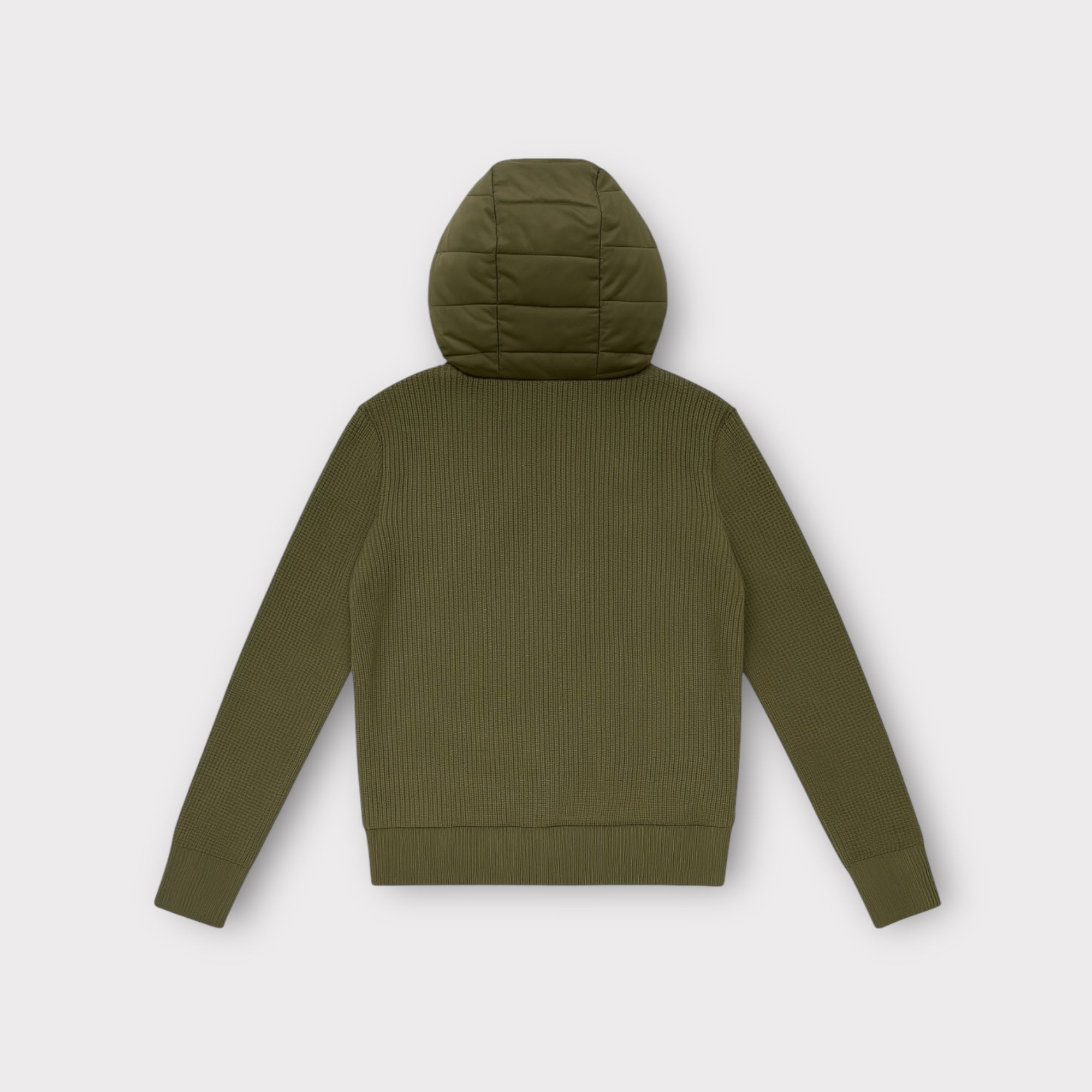 GREEN HOODED CARDIGAN - Aumille