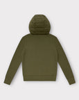 GREEN HOODED CARDIGAN - Aumille