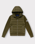 GREEN HOODED CARDIGAN - Aumille