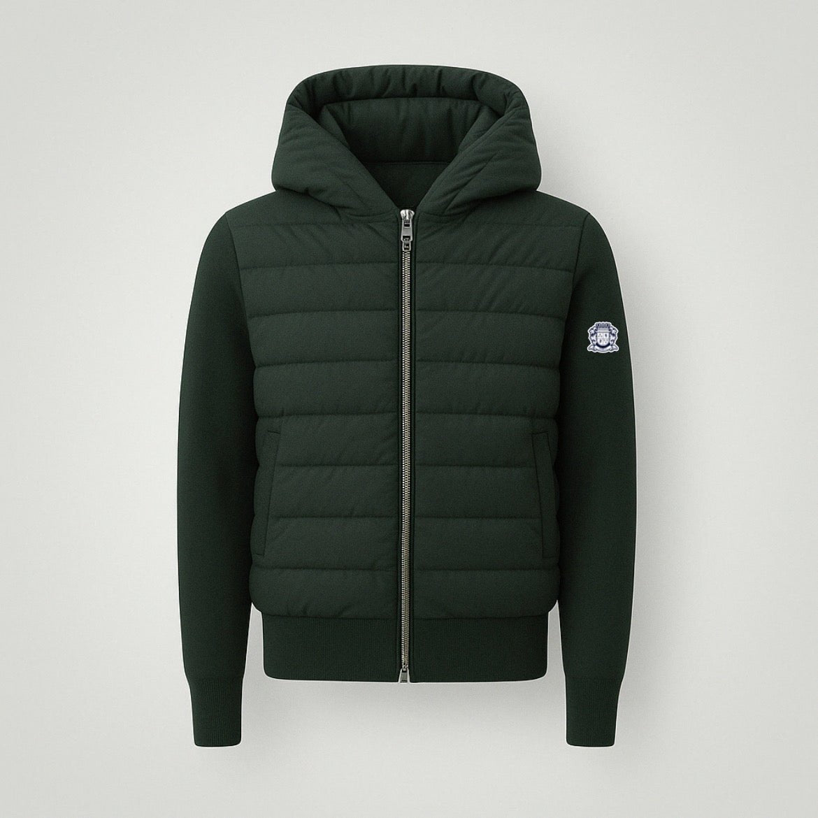 GREEN HOODED CARDIGAN - Aumille