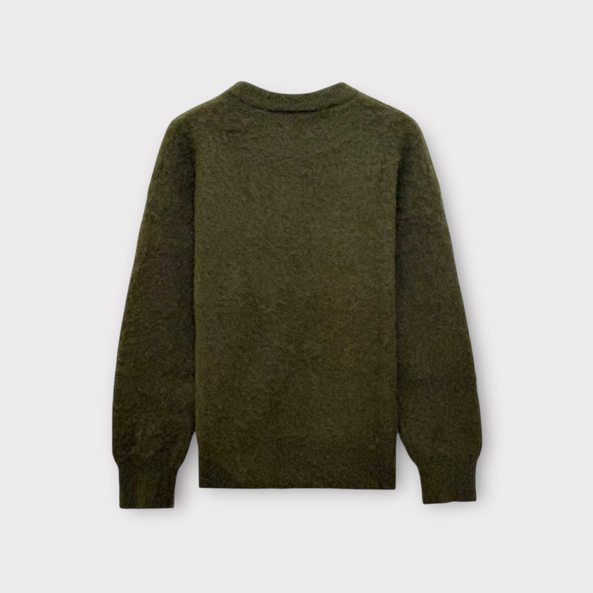 GREEN MOHAIR KNITWEAR - Aumille