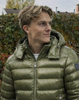 GREEN PUFFER JACKET - Aumille