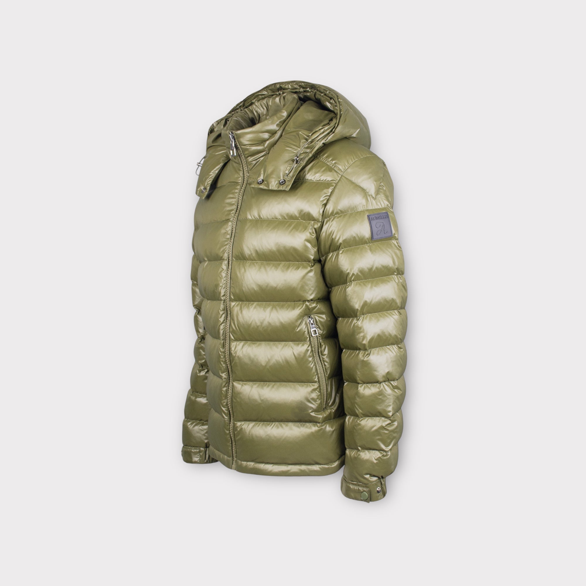 GREEN PUFFER JACKET - Aumille