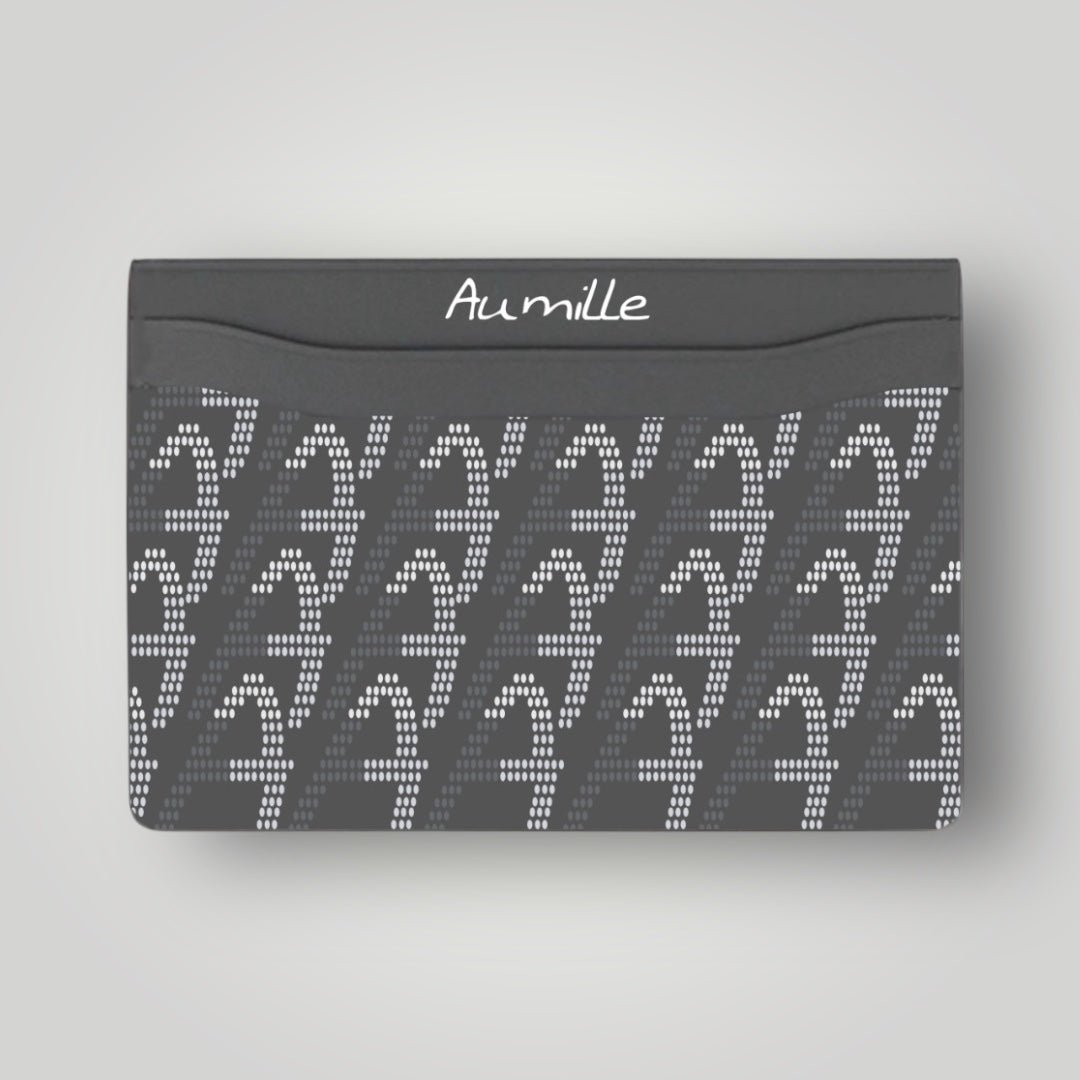 GREY CARDHOLDER - Aumille