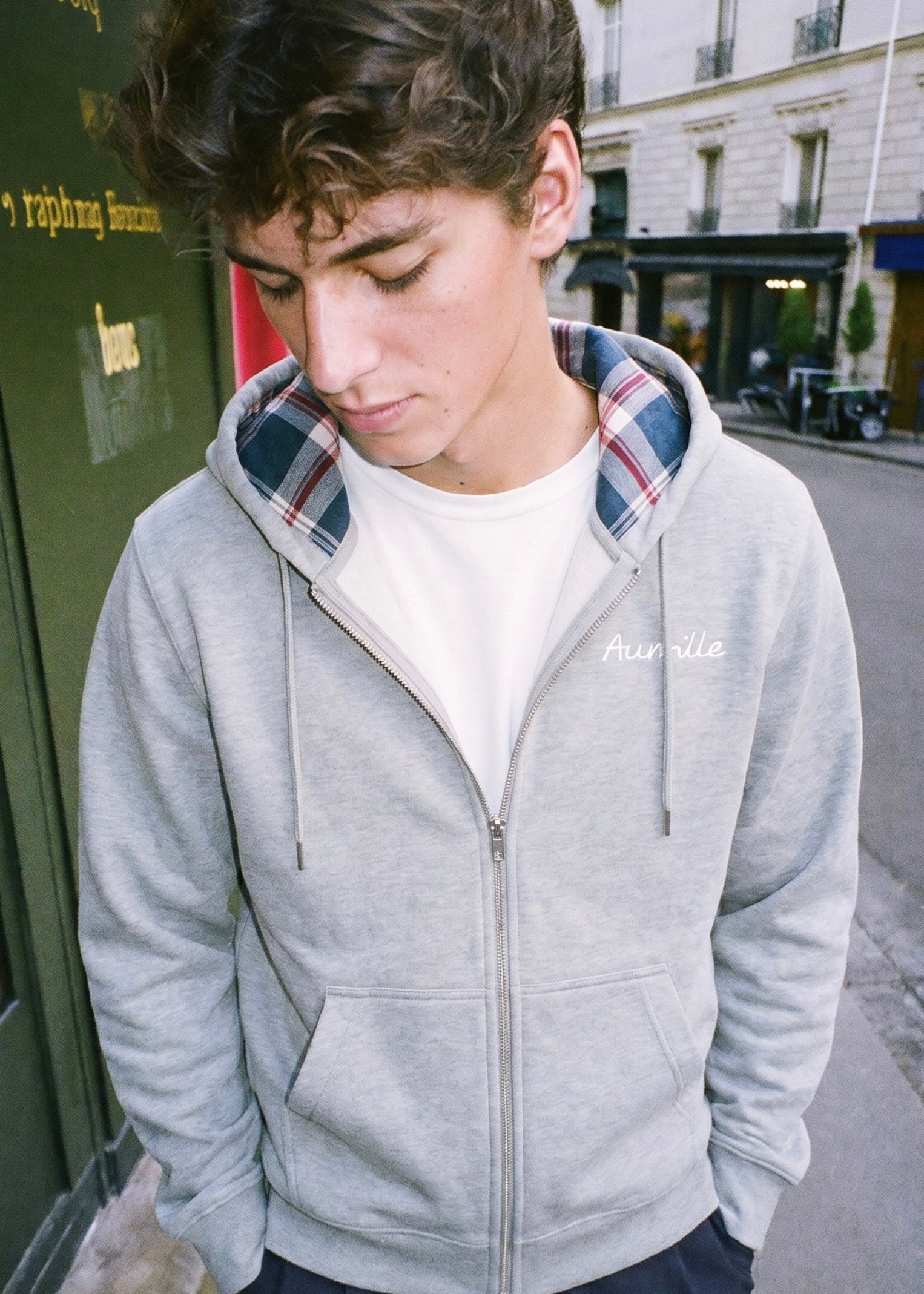 GREY ZIPPER - Aumille