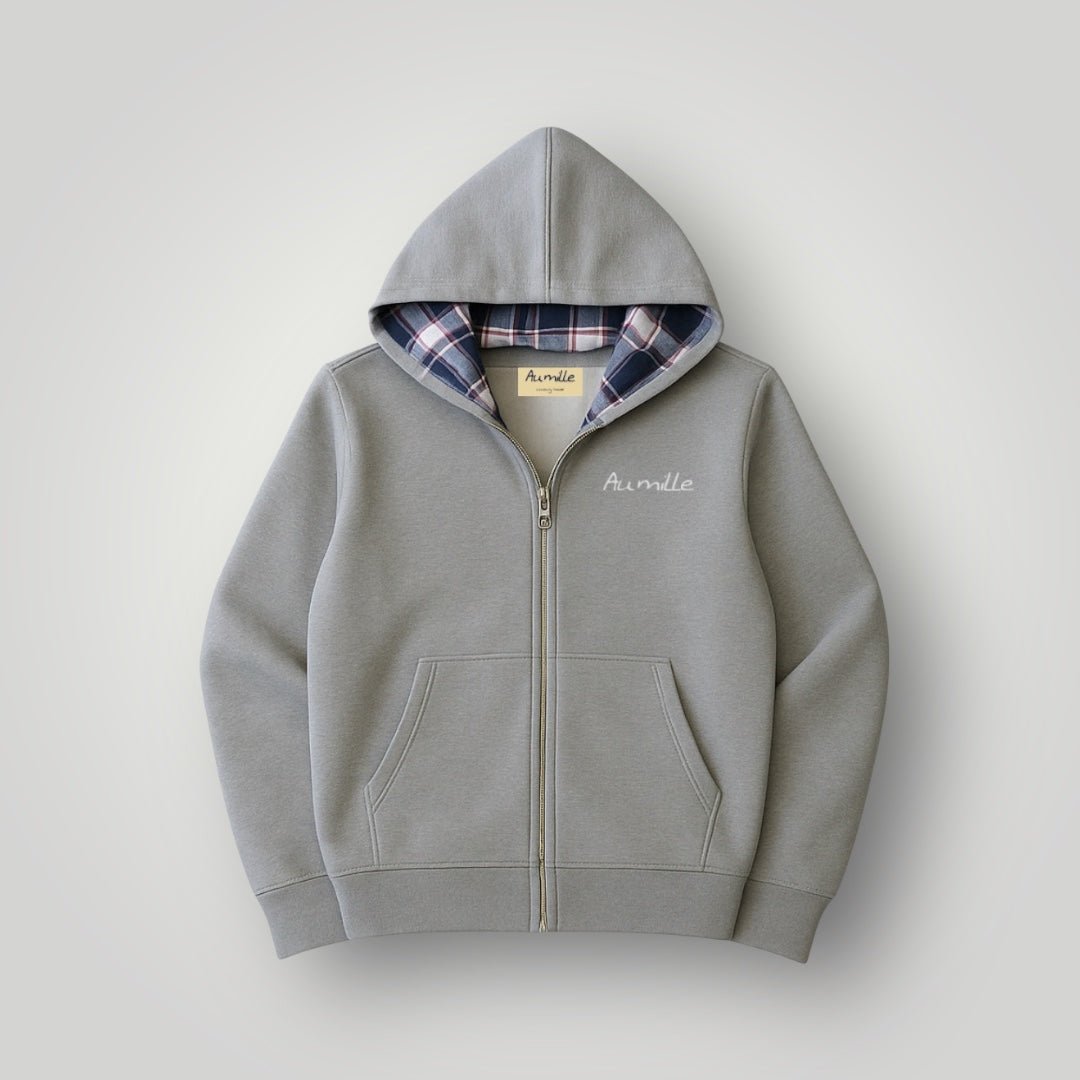 GREY ZIPPER - Aumille