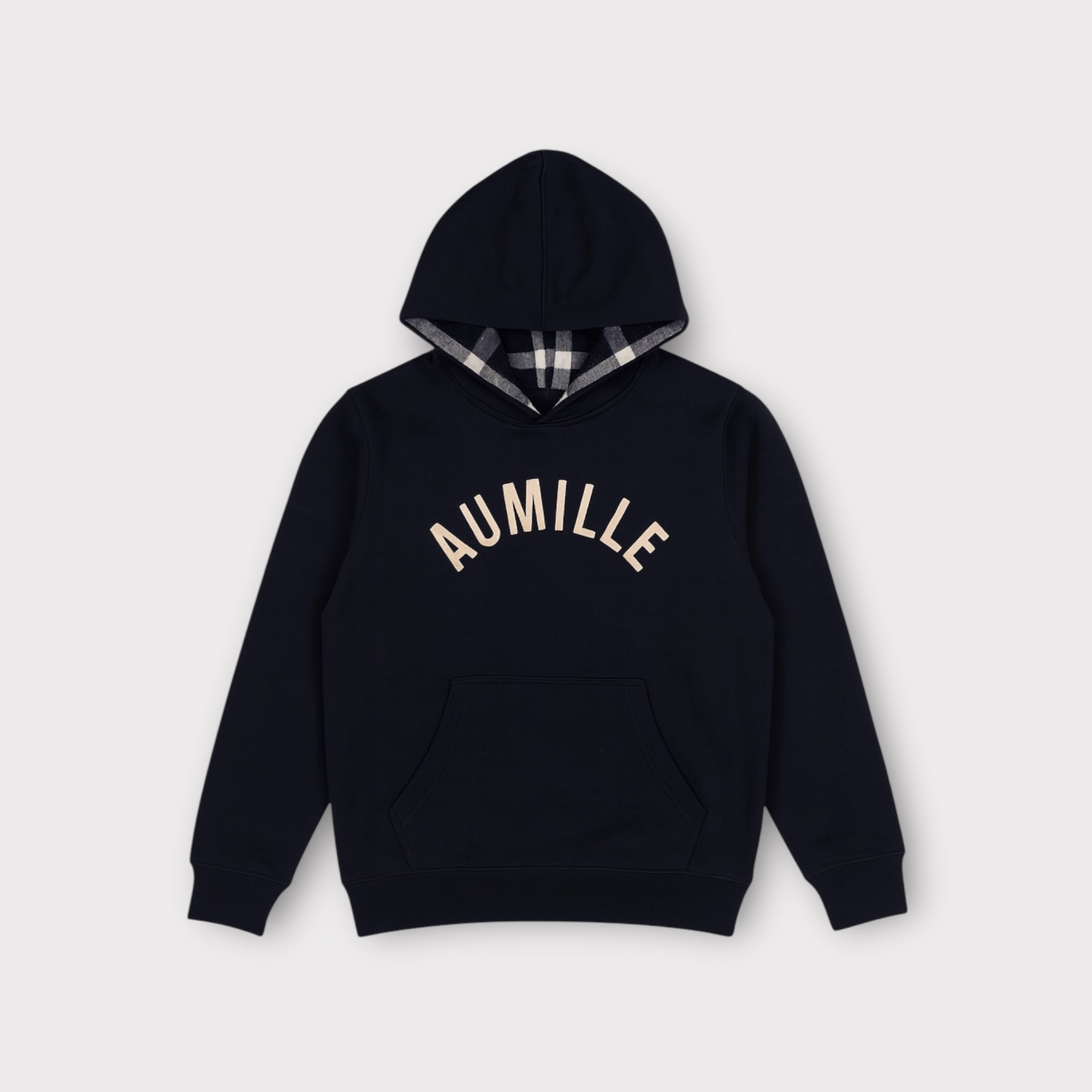 NAVY HOODIE - Aumille