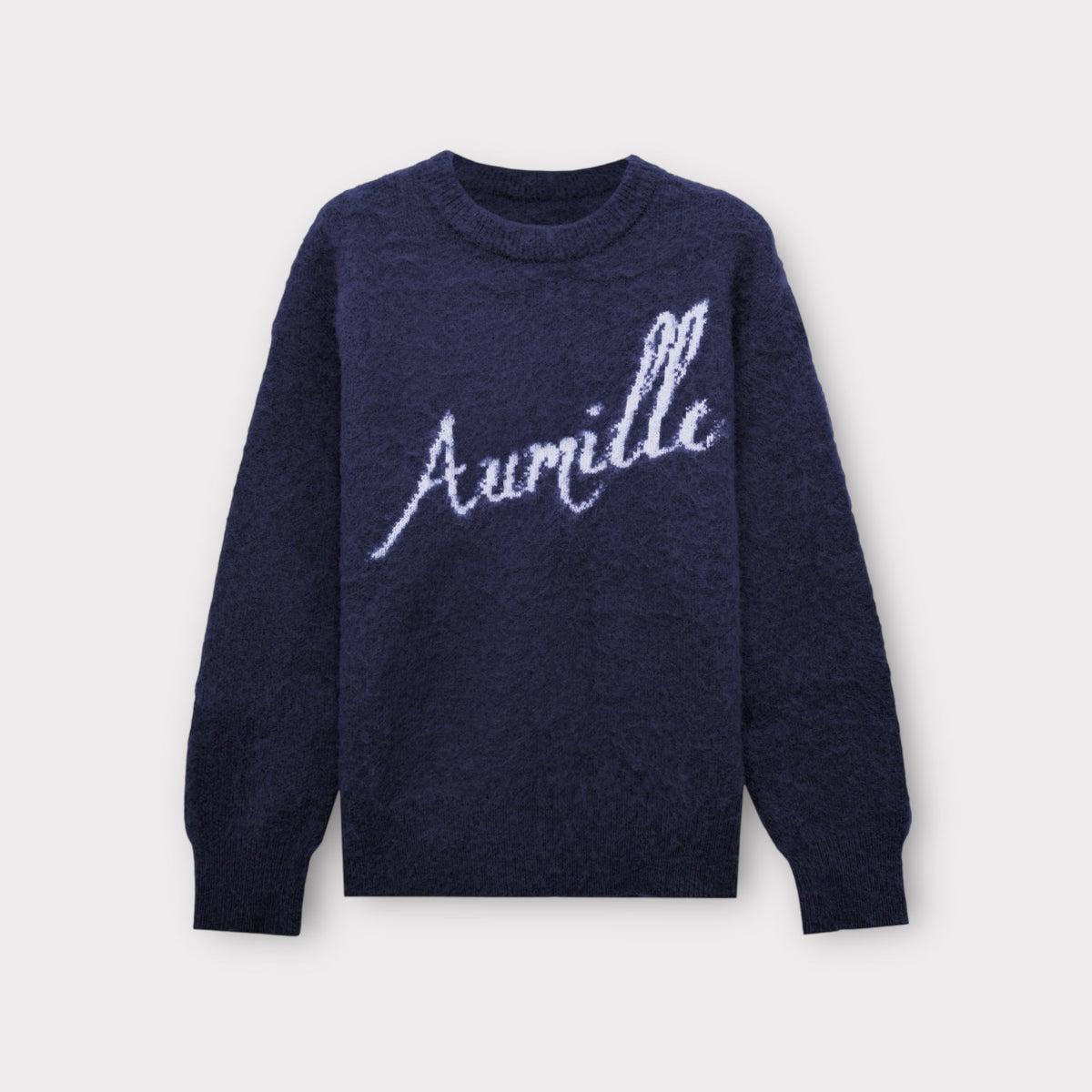 NAVY MOHAIR KNITWEAR – Aumille