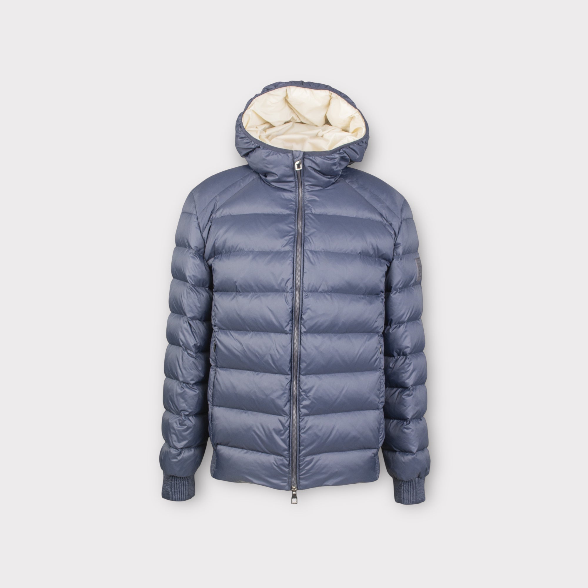 NAVY PUFFER JACKET - Aumille