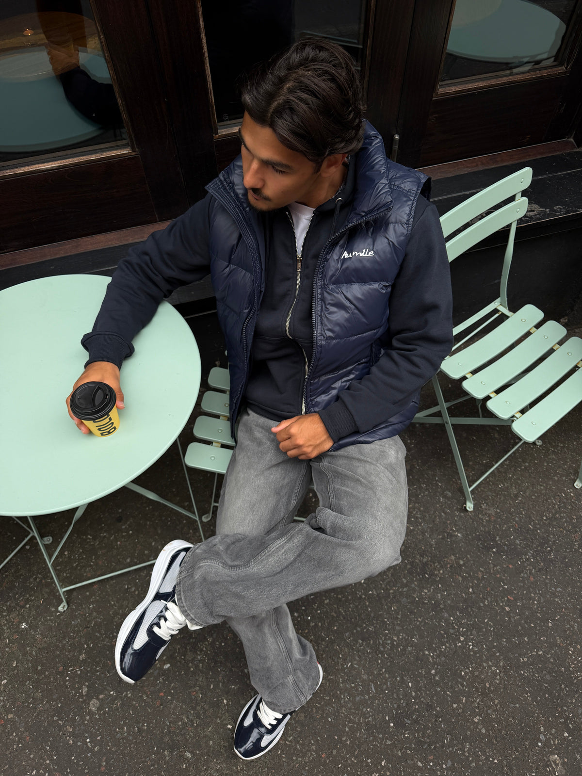 NAVY ZIPPER - Aumille