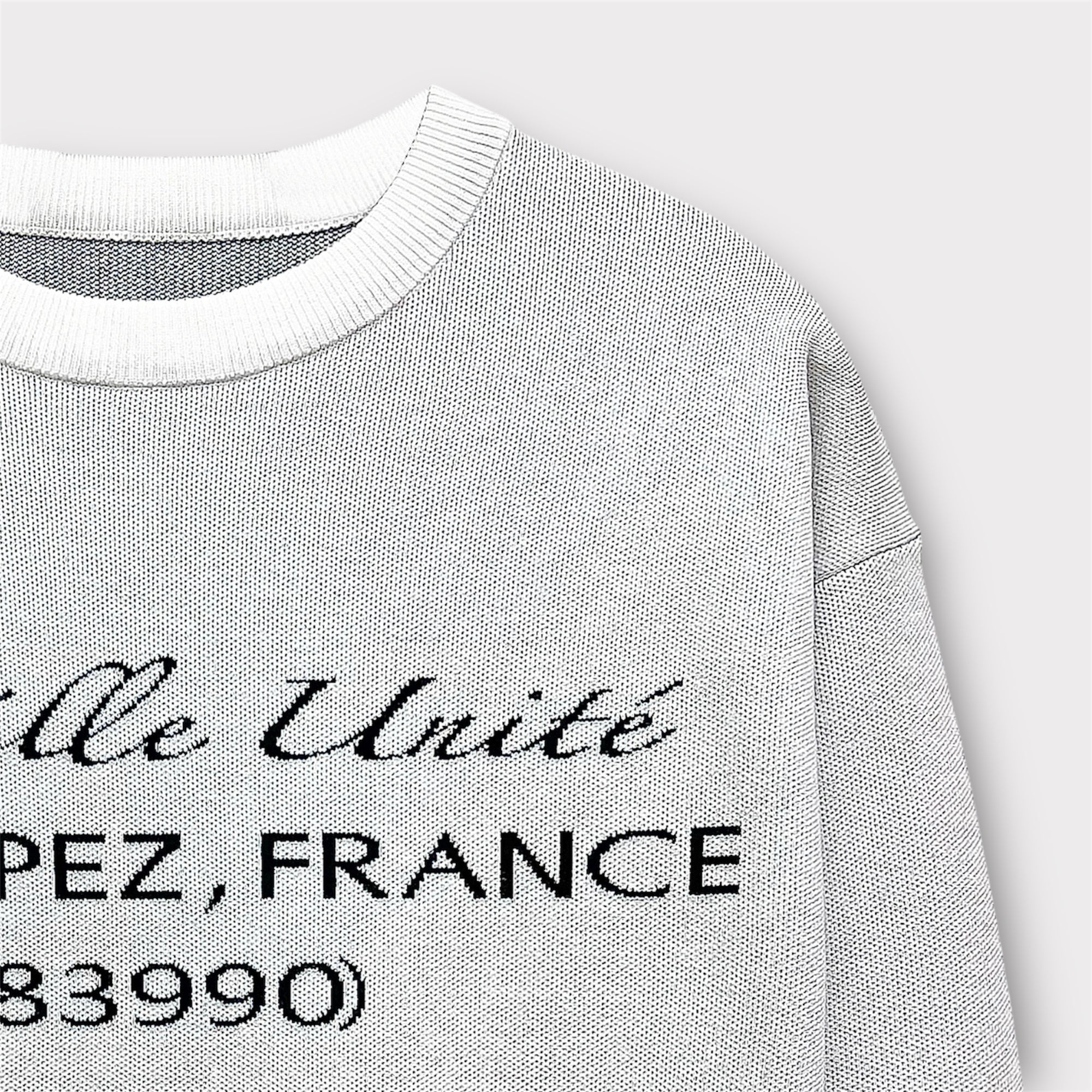 UNITÉ WHITE KNITWEAR - Aumille